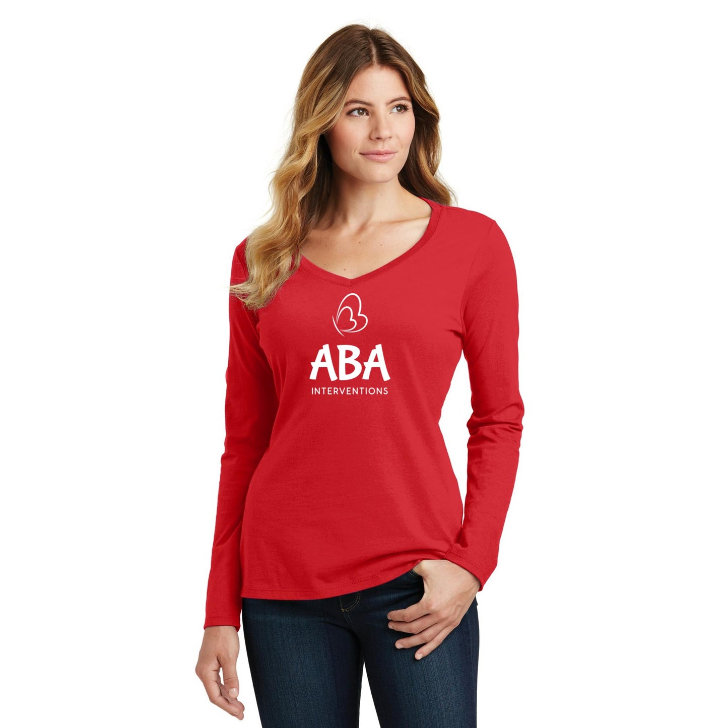 Women's Long Sleeve V-Neck Tee