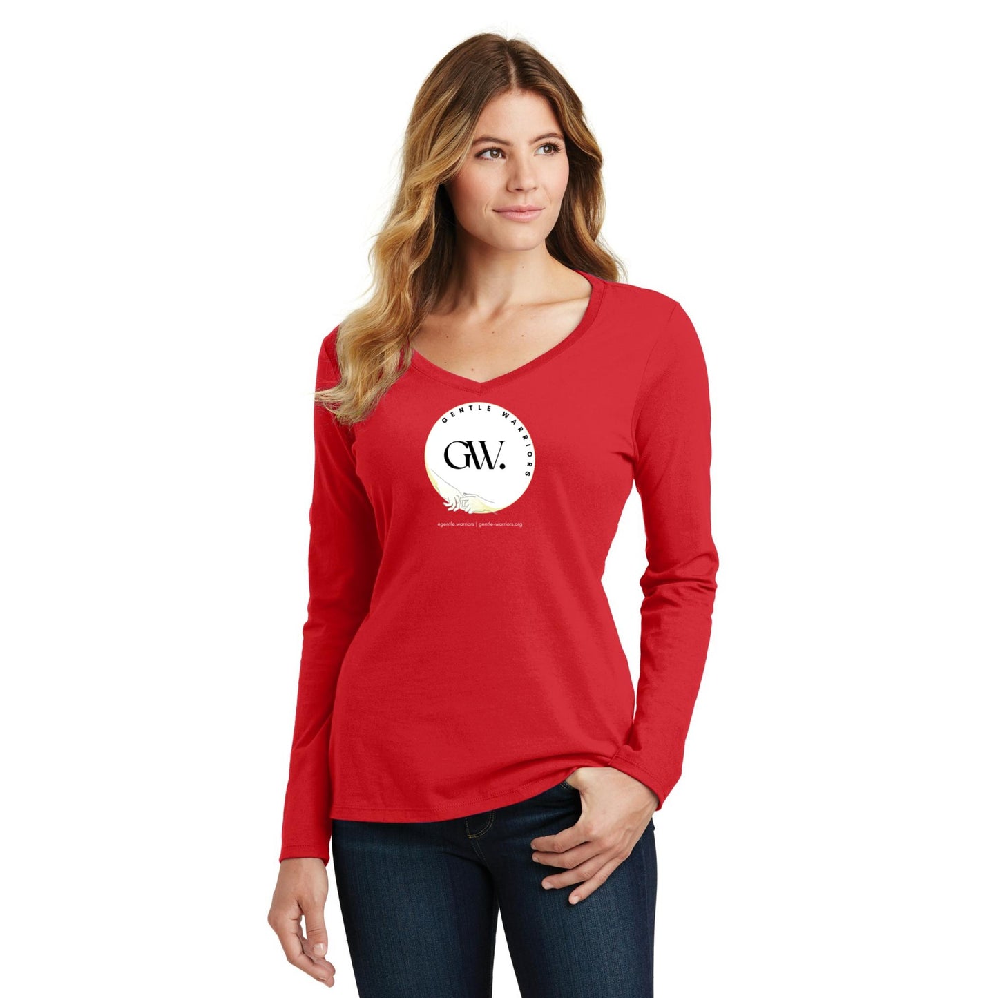 Women's Long Sleeve V-Neck Tee