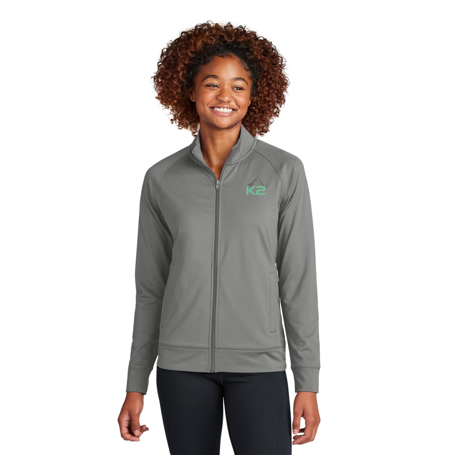 Sport-Tek® Women's Sport-Wick® Stretch Full-Zip Cadet Jacket