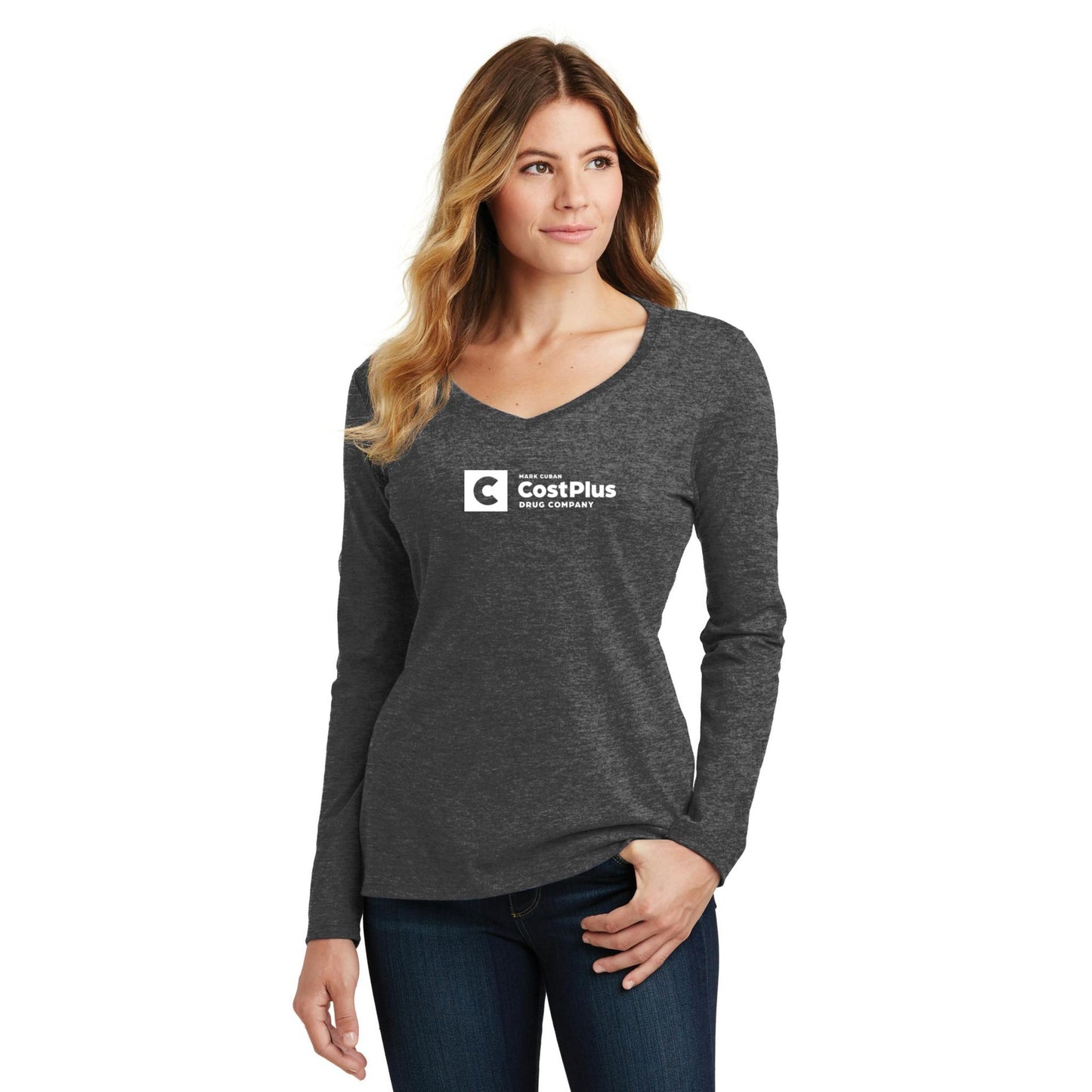 Women's Long Sleeve V-Neck Tee