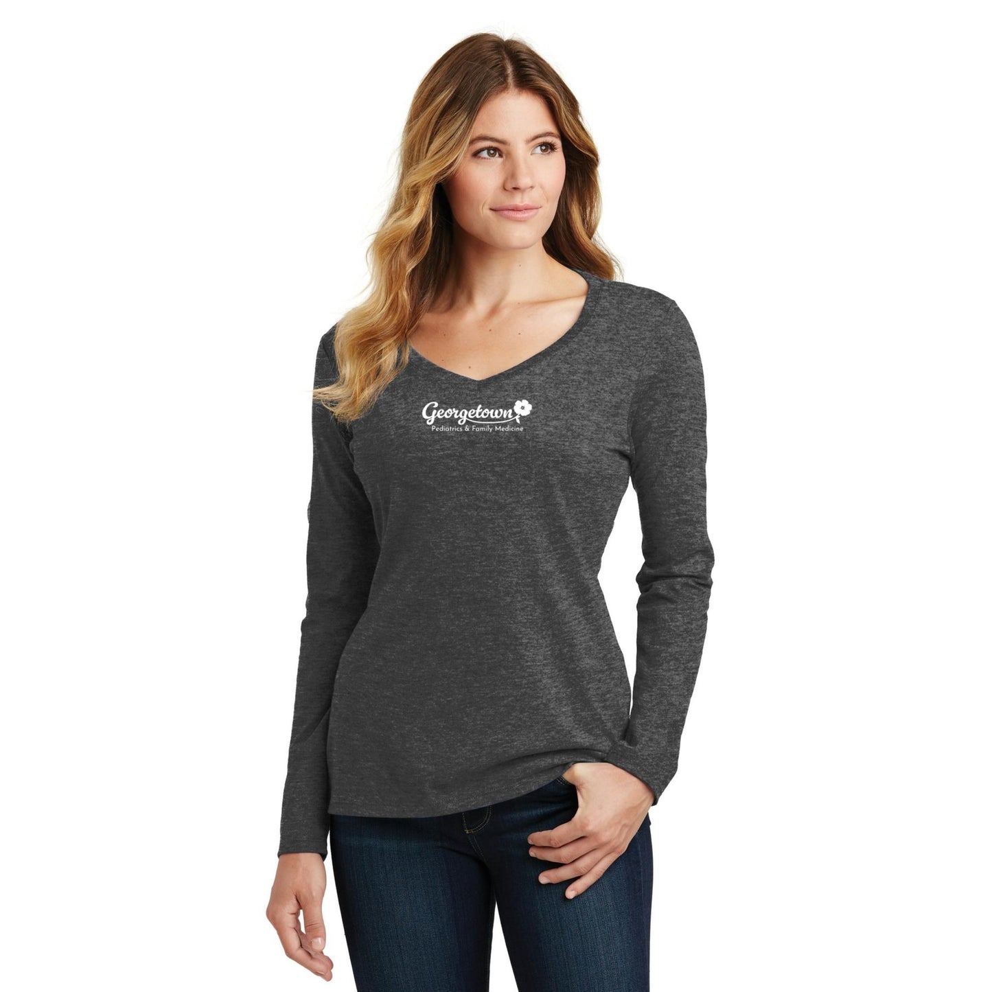 Women's Long Sleeve V-Neck Tee