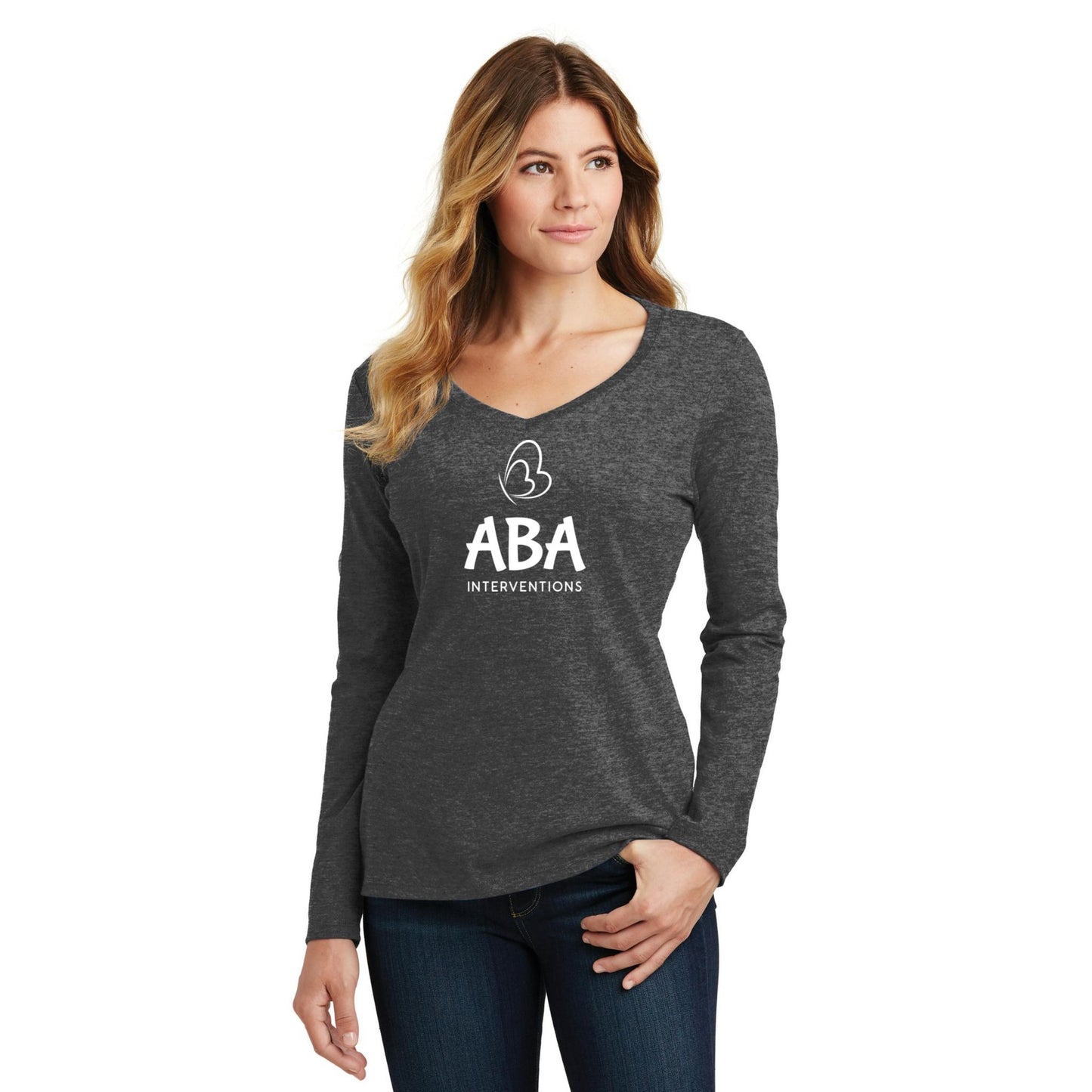 Women's Long Sleeve V-Neck Tee