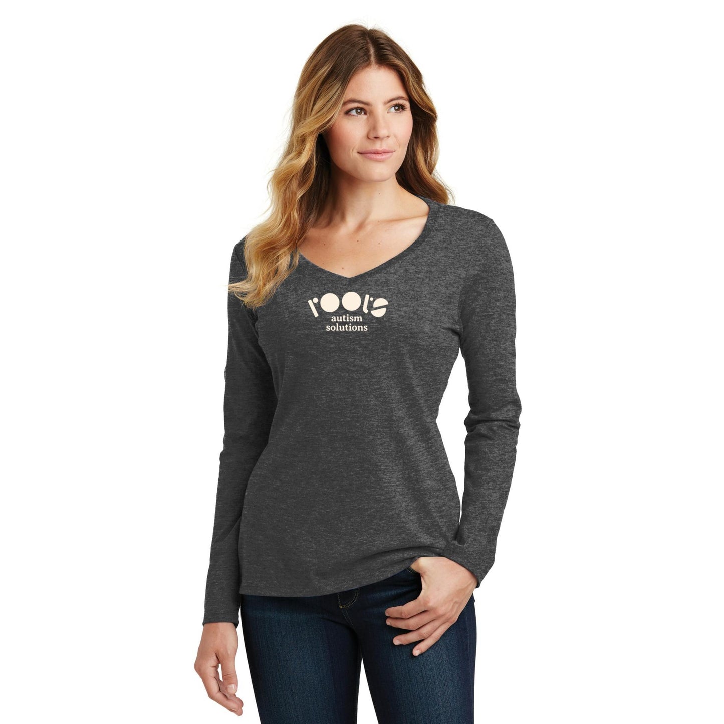 Women's Long Sleeve V-Neck Tee