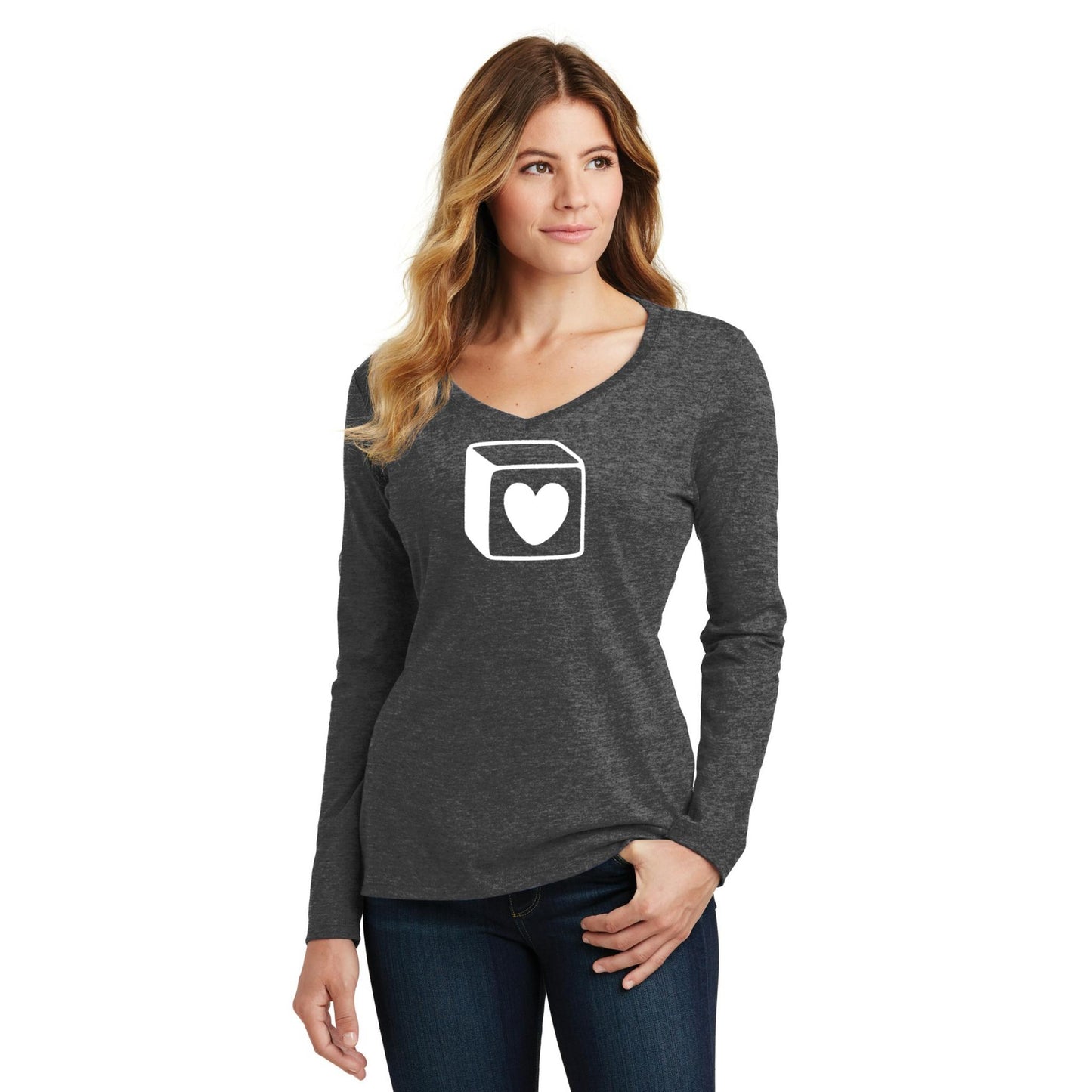 Women's Long Sleeve V-Neck Tee