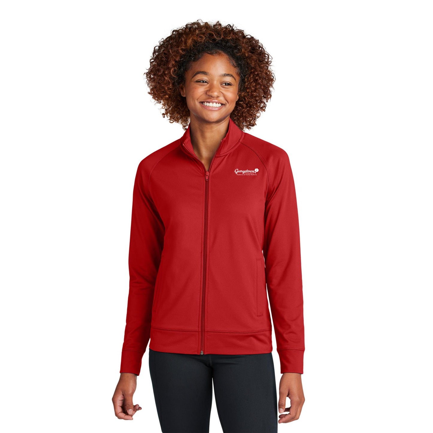 Sport-Tek® Women's Sport-Wick® Stretch Full-Zip Cadet Jacket