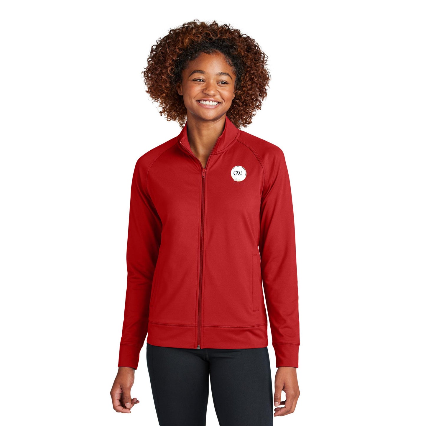 Sport-Tek® Women's Sport-Wick® Stretch Full-Zip Cadet Jacket