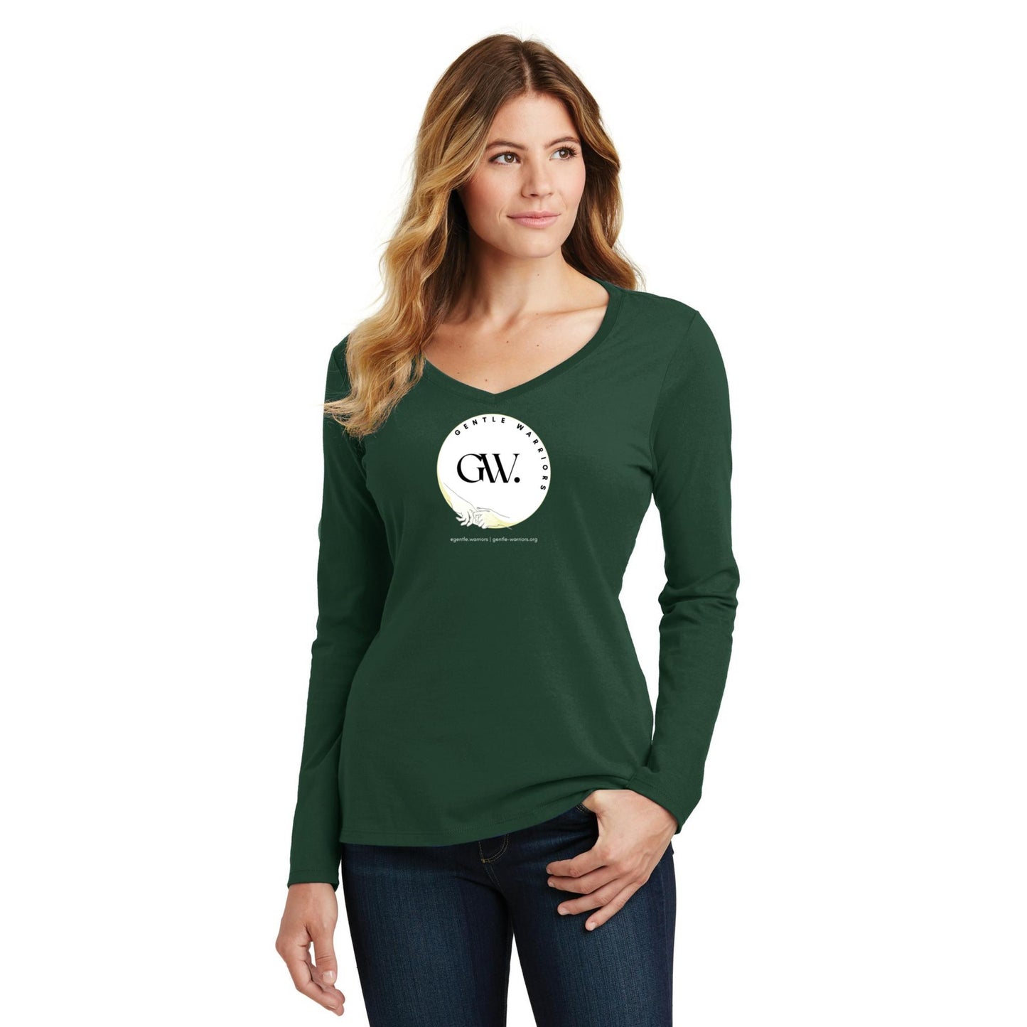 Women's Long Sleeve V-Neck Tee