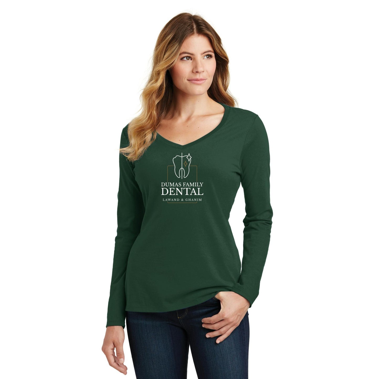 Women's Long Sleeve V-Neck Tee
