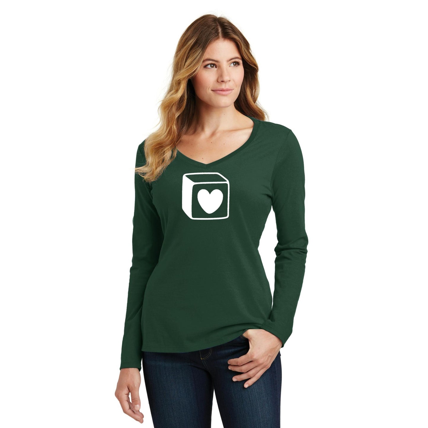 Women's Long Sleeve V-Neck Tee