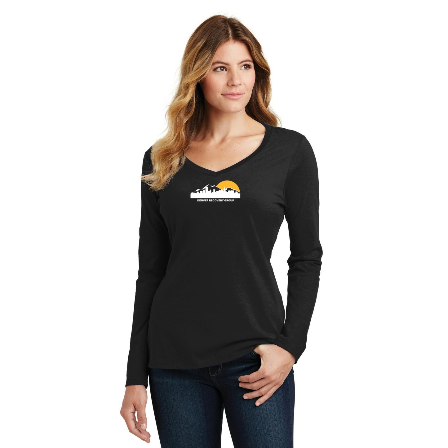 Women's Long Sleeve V-Neck Tee