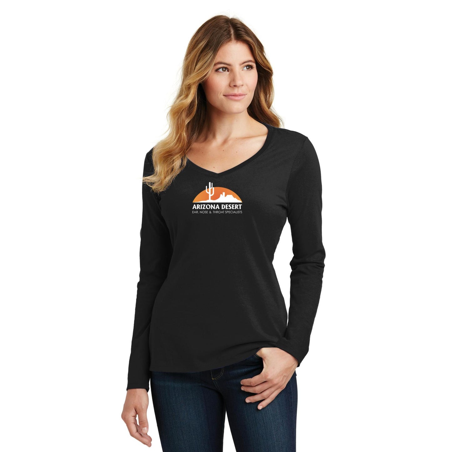 Women's Long Sleeve V-Neck Tee