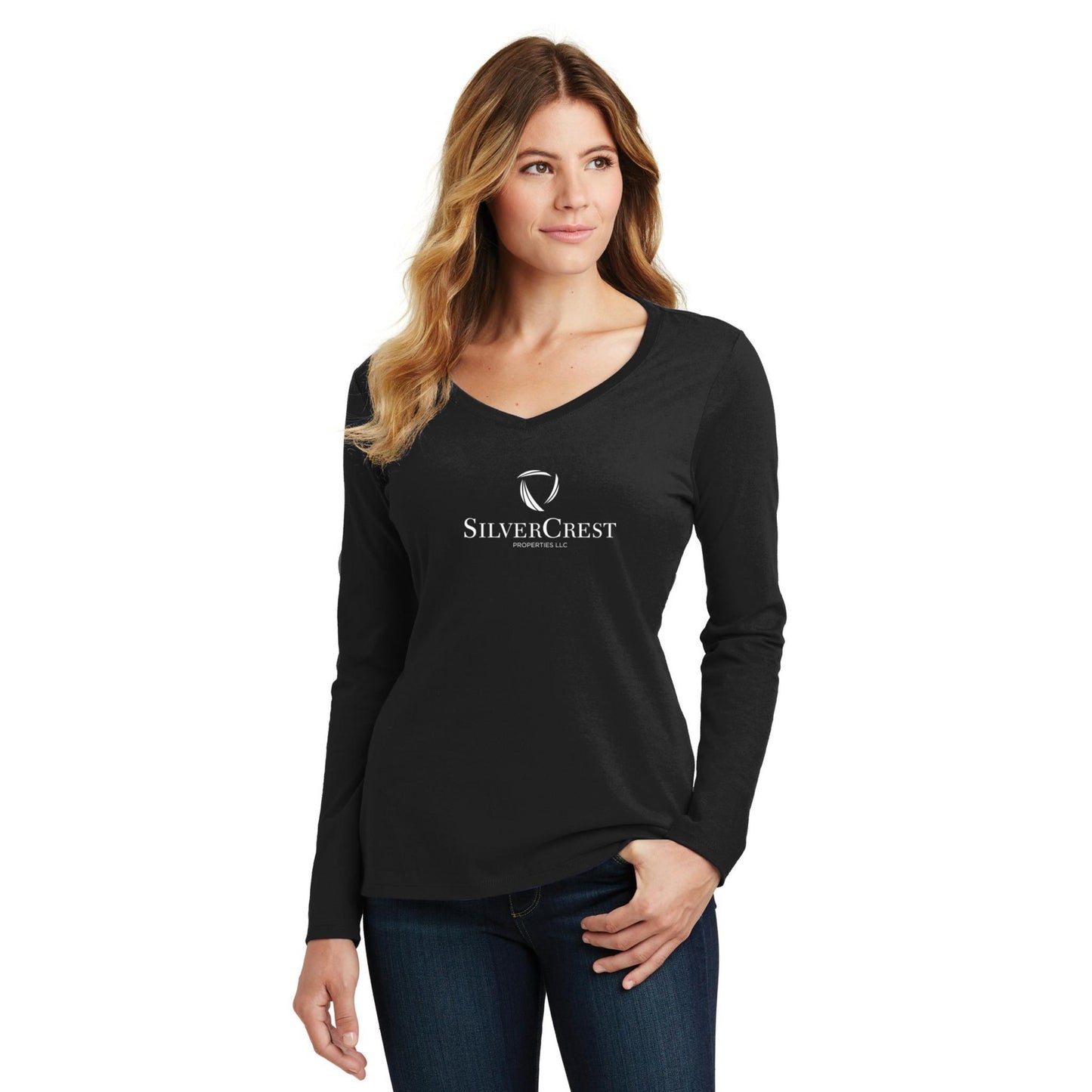 Women's Long Sleeve V-Neck Tee