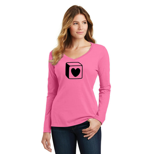 Women's Long Sleeve V-Neck Tee