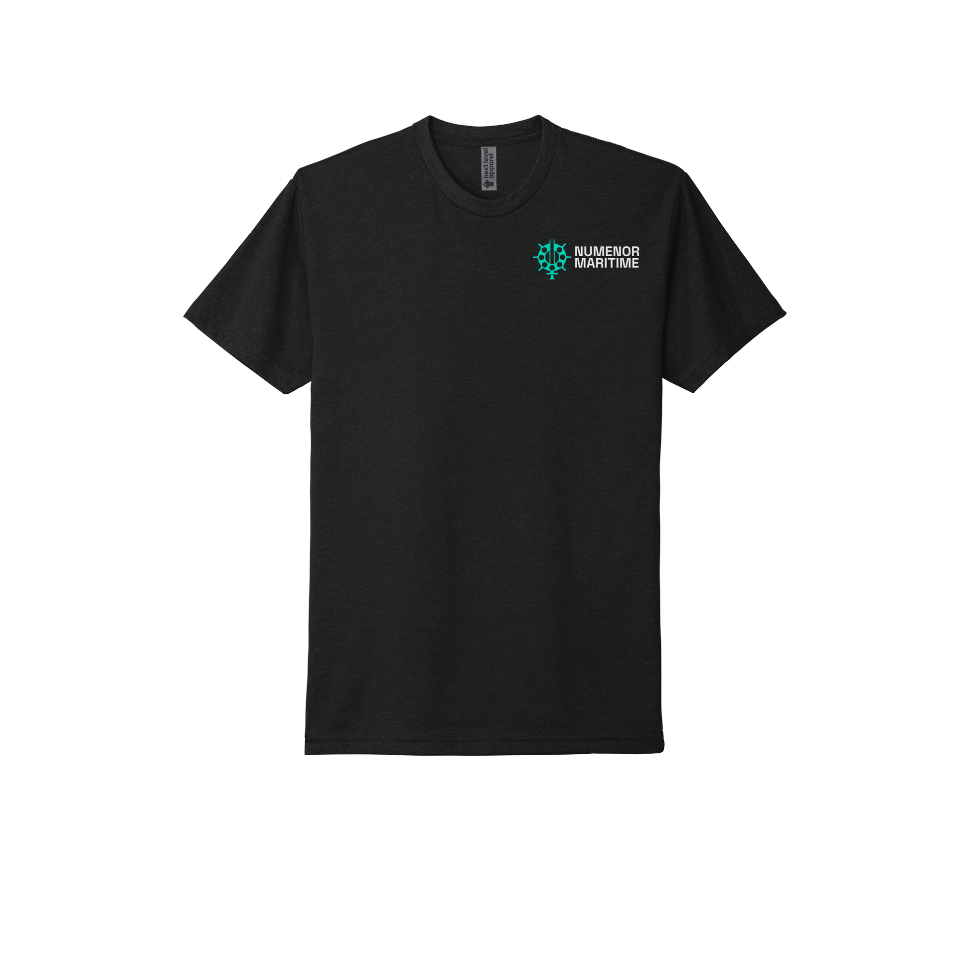 numenormaritime-next-level-lightweight-tee-dtf-front-nl6210-black-flat-front