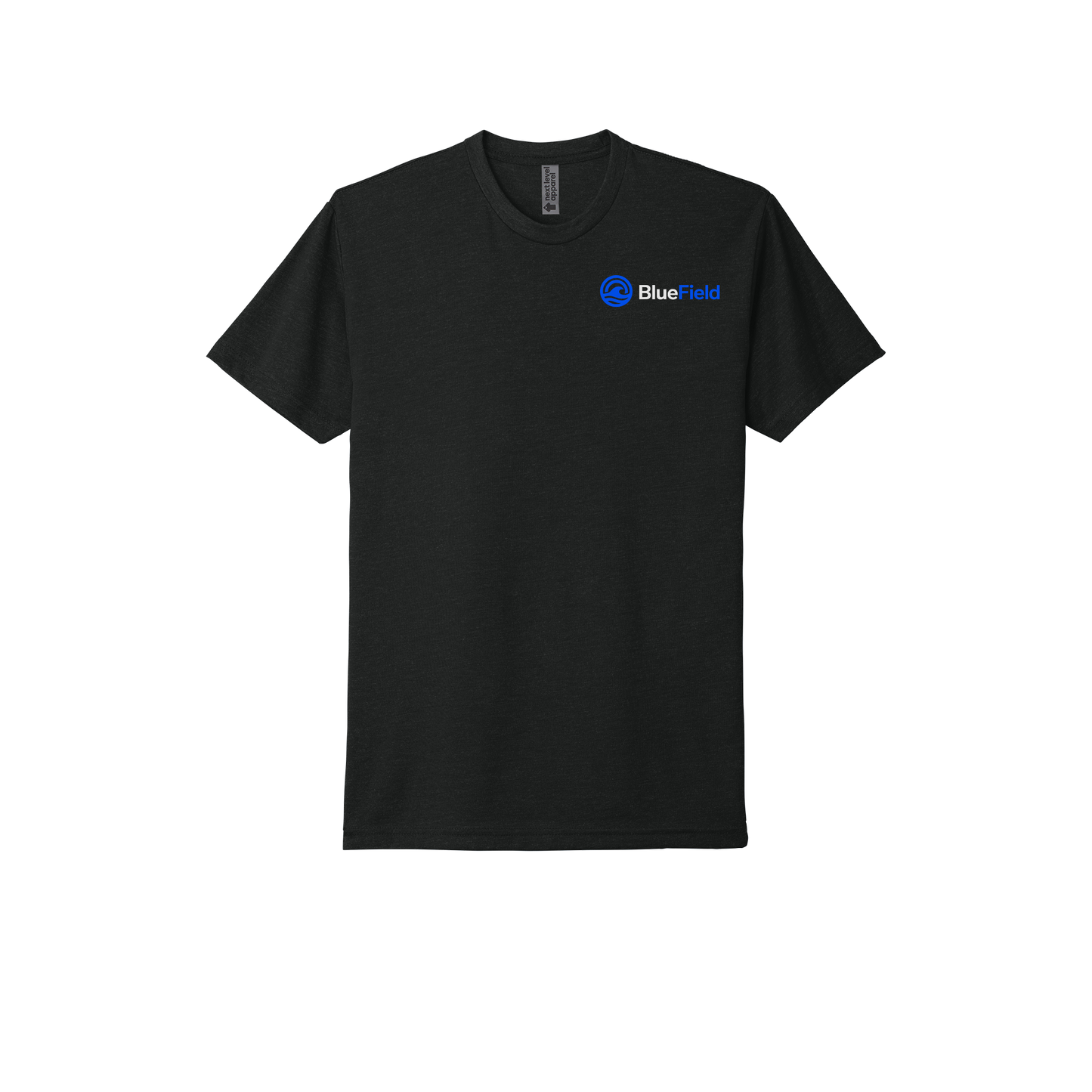 bluefieldnetwork-next-level-lightweight-tee-dtf-front-nl6210-black-flat-front