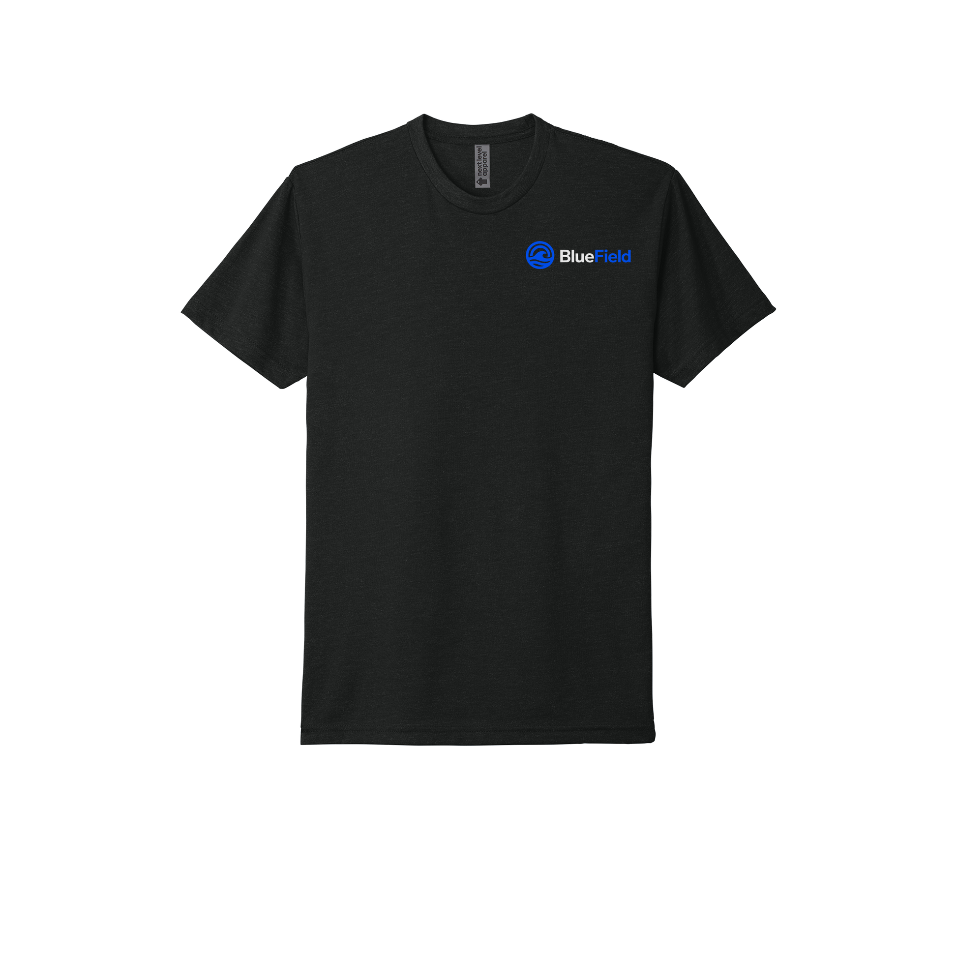 bluefieldnetwork-next-level-lightweight-tee-dtf-front-nl6210-black-flat-front