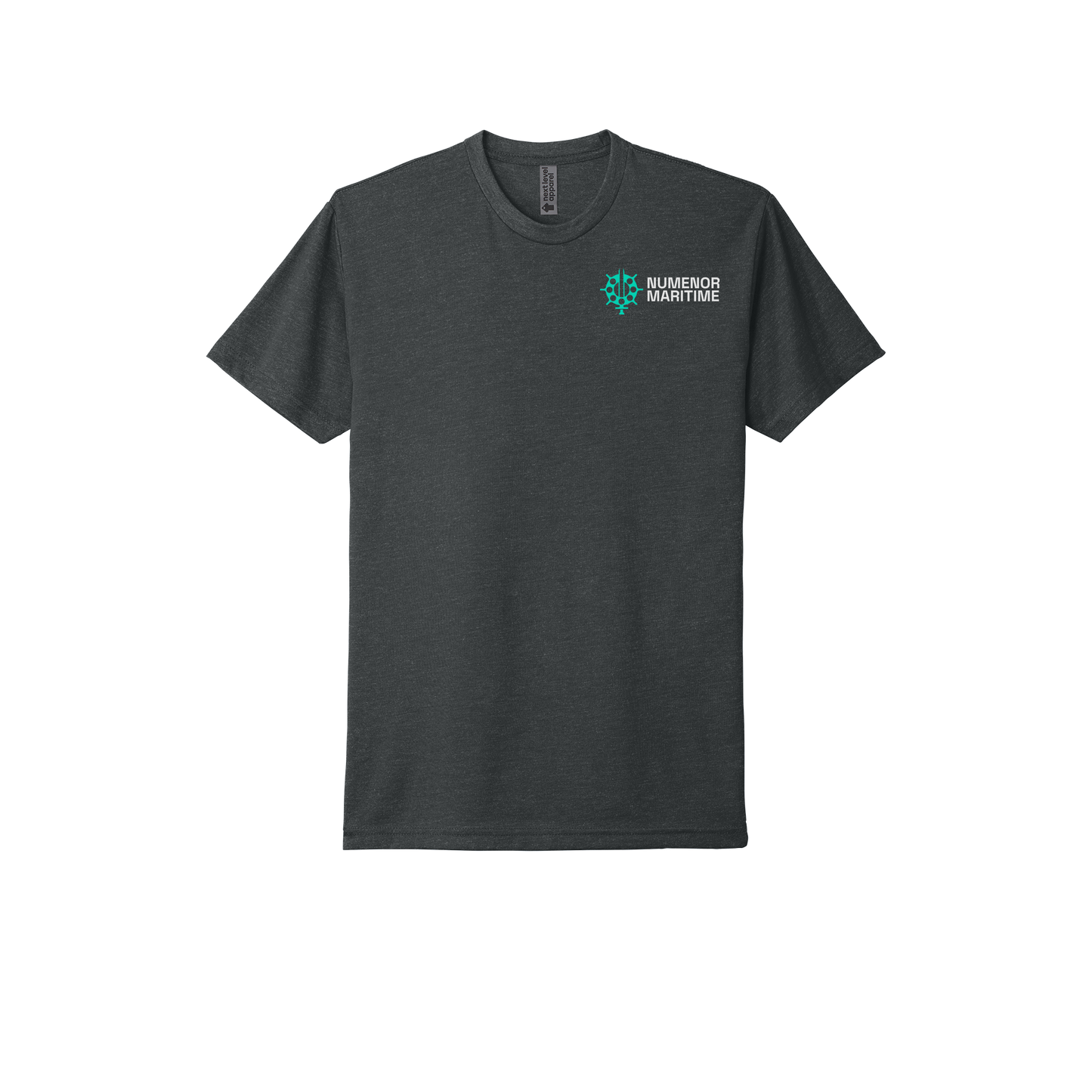 numenormaritime-next-level-lightweight-tee-dtf-front-nl6210-charcoal-flat-front