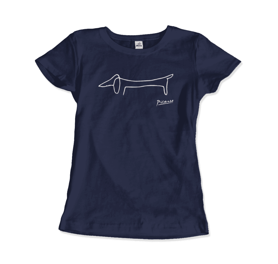 Pablo Picasso Dachshund Dog (Lump) Artwork T-Shirt by Art-O-Rama Shop