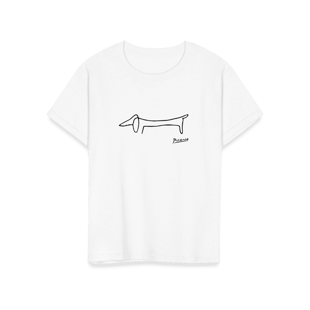 Pablo Picasso Dachshund Dog (Lump) Artwork T-Shirt by Art-O-Rama Shop