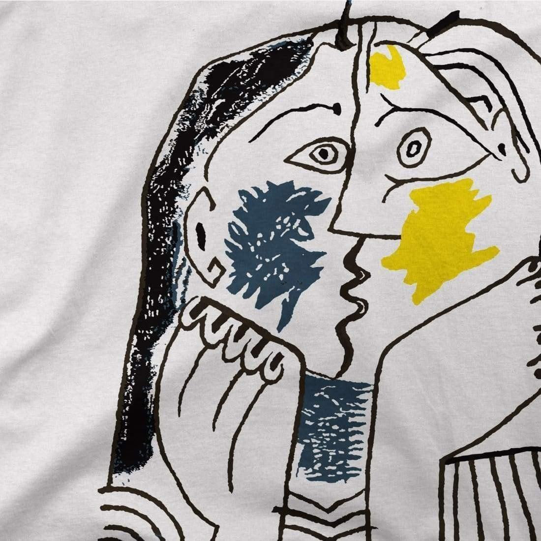 Pablo Picasso The Kiss 1979 Artwork T-Shirt by Art-O-Rama Shop