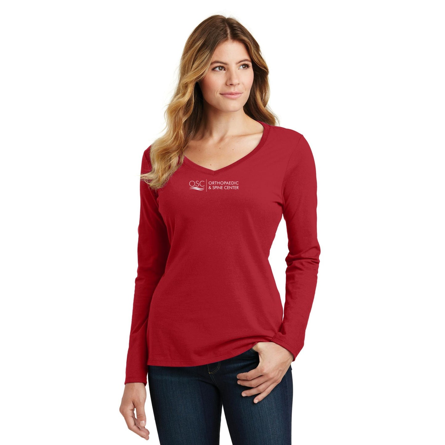 Women's Long Sleeve V-Neck Tee