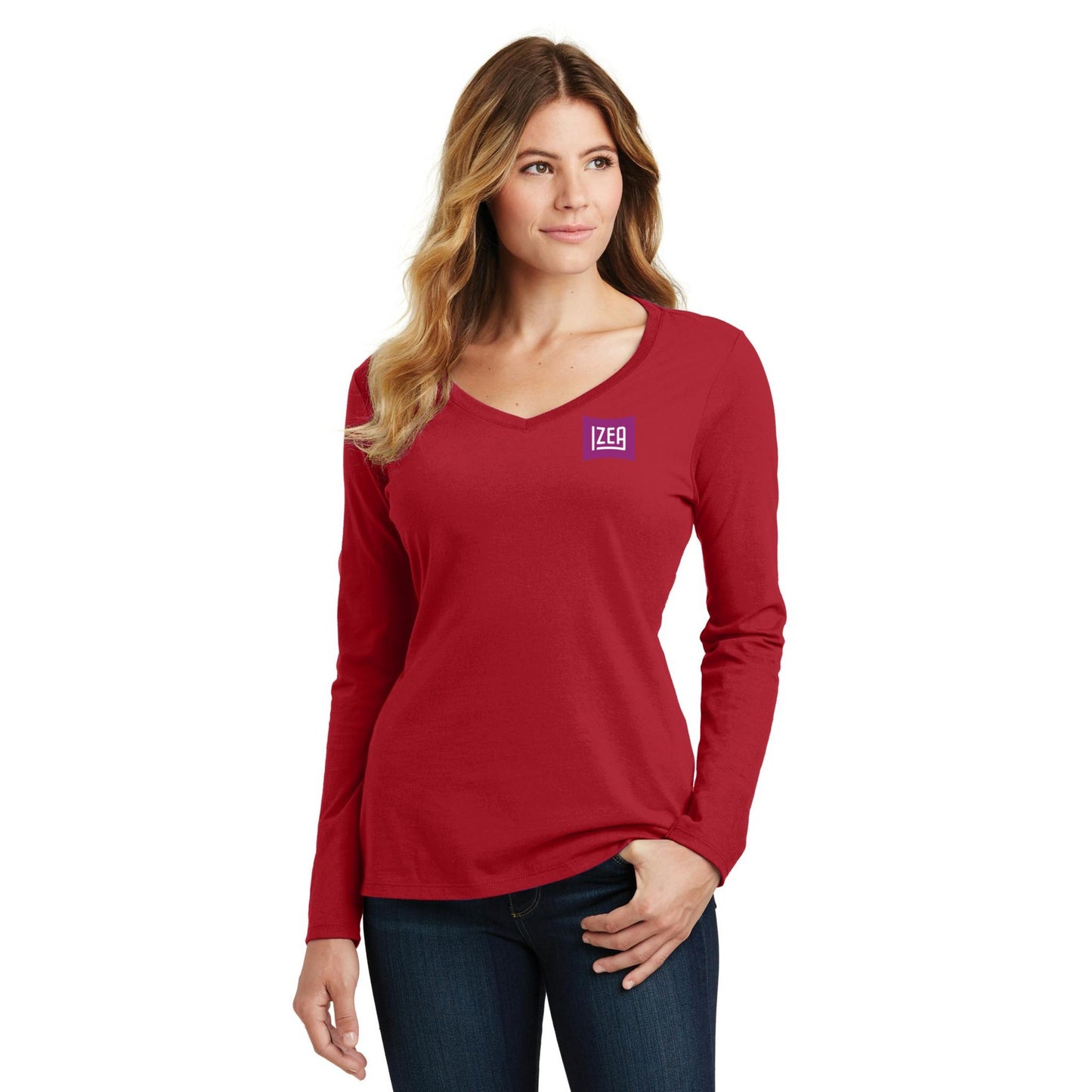 Women's Long Sleeve V-Neck Tee