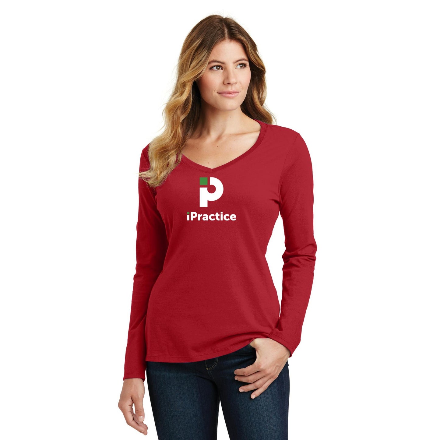 Women's Long Sleeve V-Neck Tee