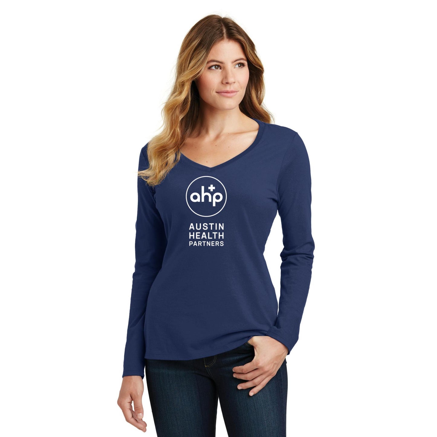 Women's Long Sleeve V-Neck Tee
