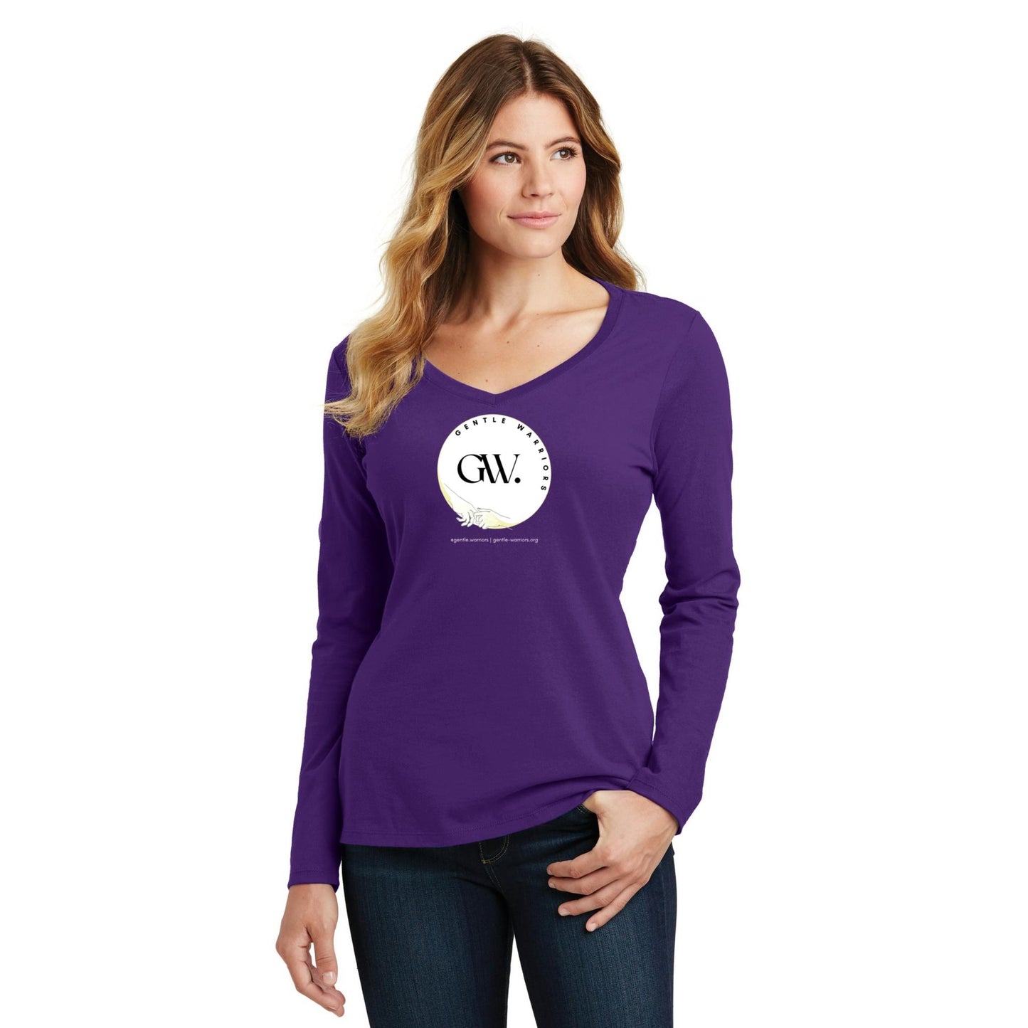 Women's Long Sleeve V-Neck Tee