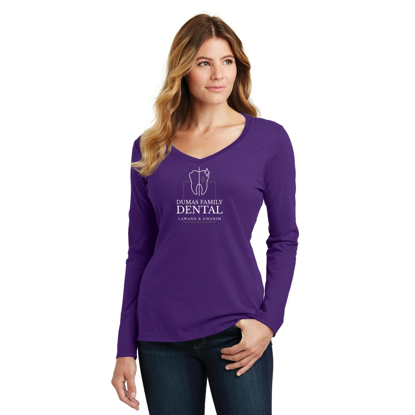 Women's Long Sleeve V-Neck Tee