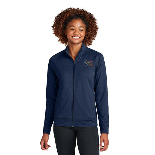 Sport-Tek® Women's Sport-Wick® Stretch Full-Zip Cadet Jacket