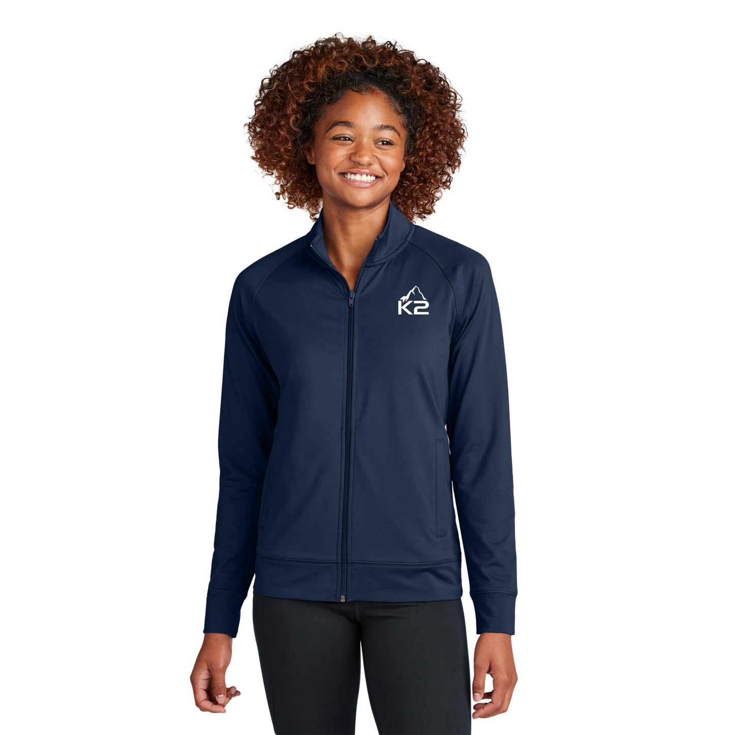 Sport-Tek® Women's Sport-Wick® Stretch Full-Zip Cadet Jacket