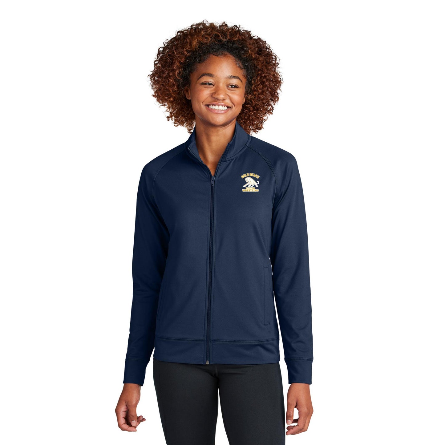 Sport-Tek® Women's Sport-Wick® Stretch Full-Zip Cadet Jacket