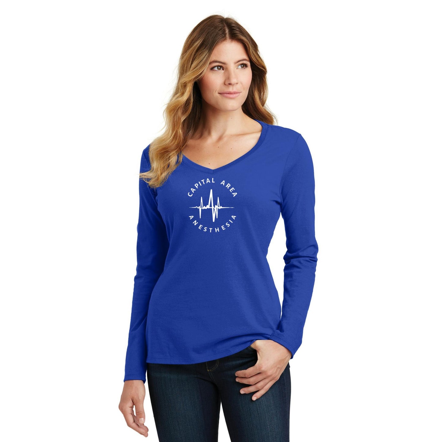 Women's Long Sleeve V-Neck Tee