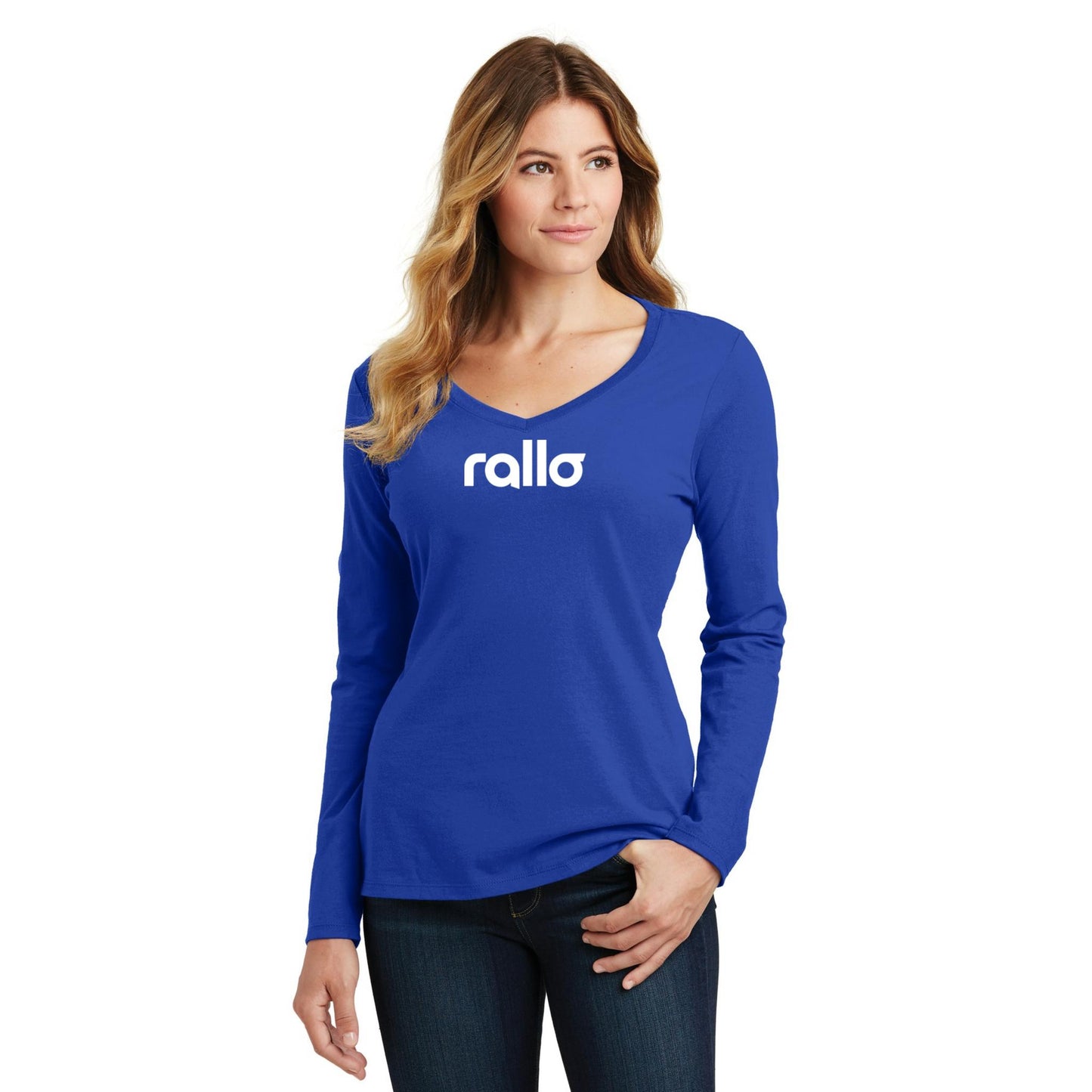Women's Long Sleeve V-Neck Tee