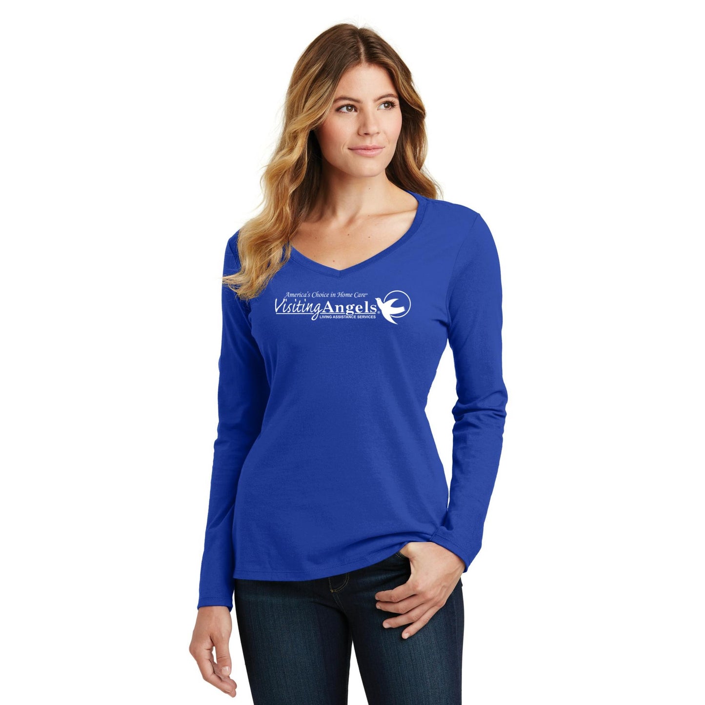 Women's Long Sleeve V-Neck Tee