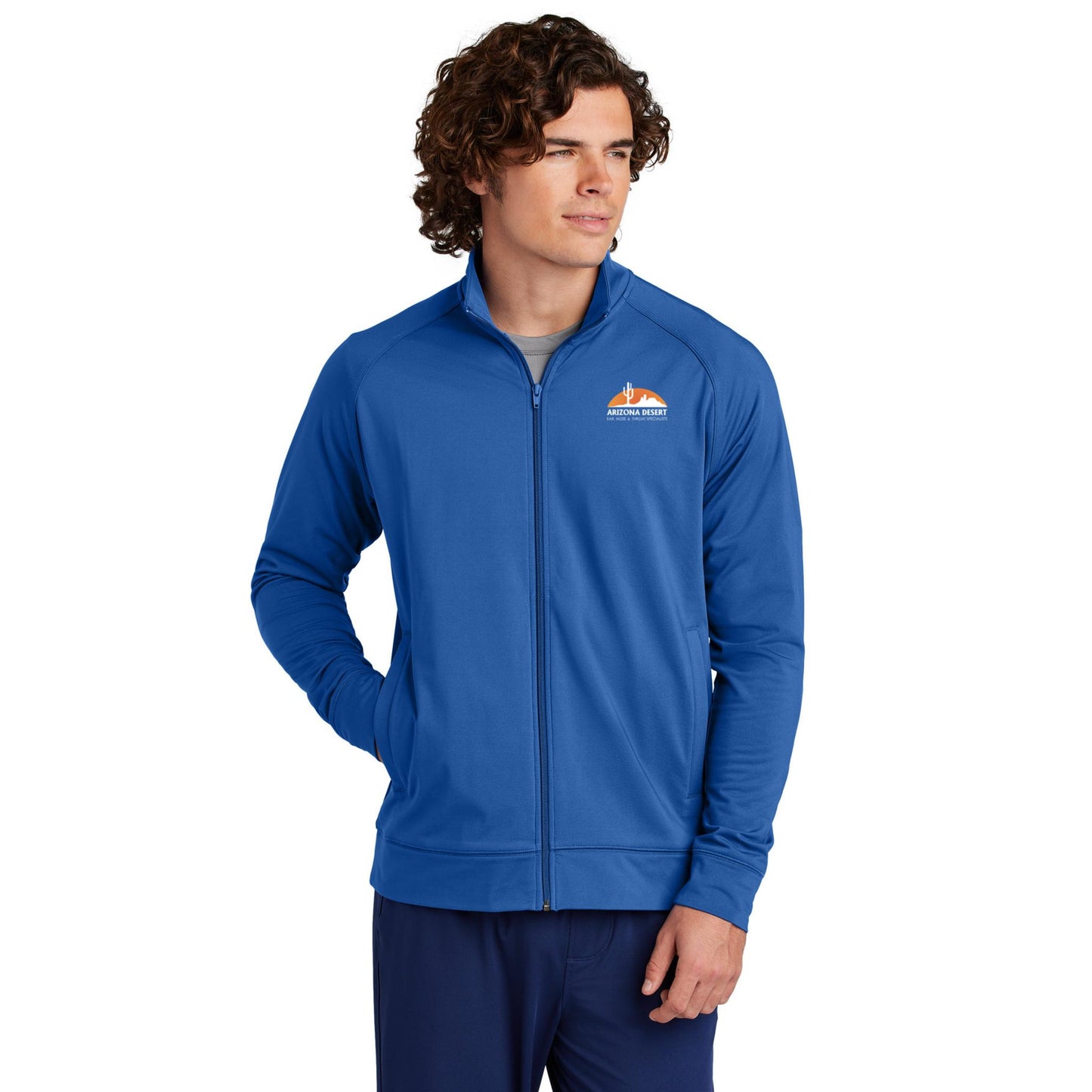 Sport-Tek® Sport-Wick® Stretch Full-Zip Cadet Jacket