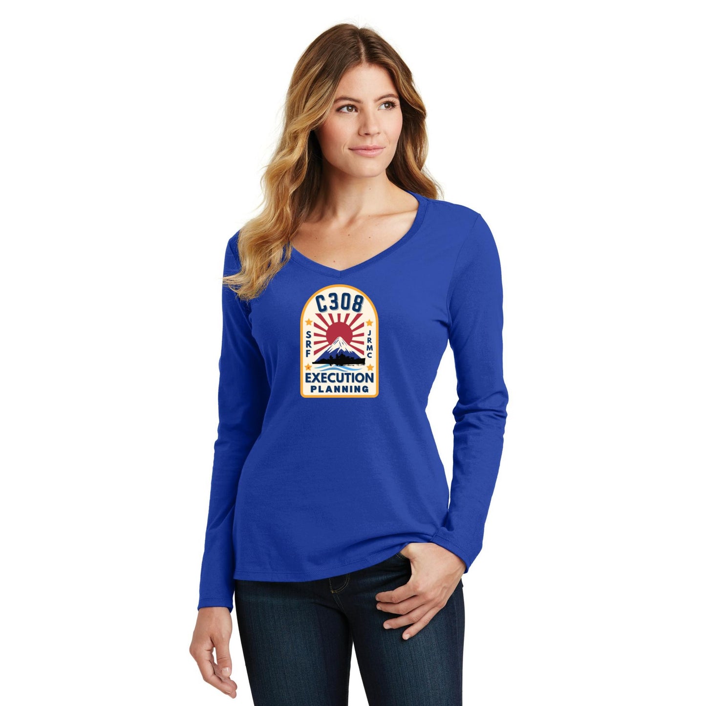 Women's Long Sleeve V-Neck Tee