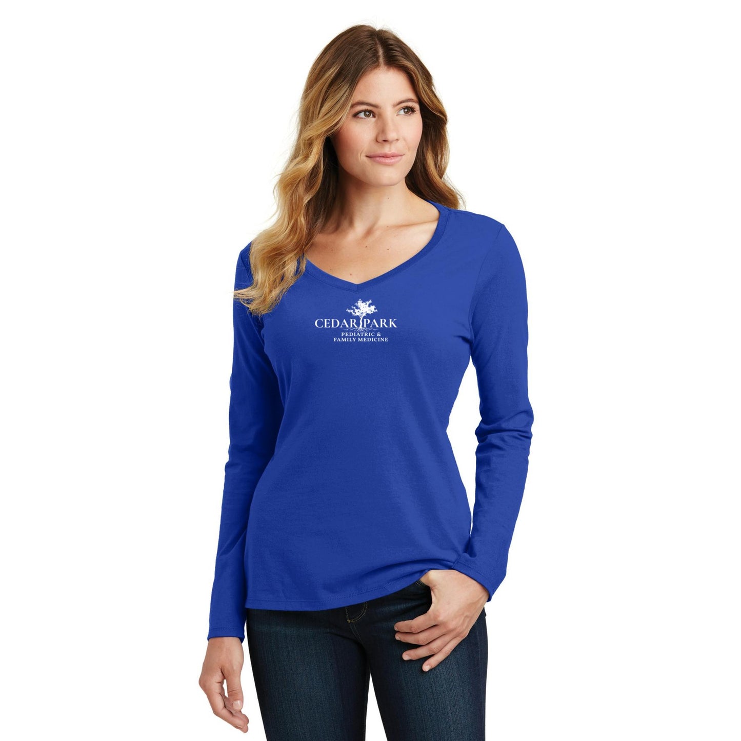 Women's Long Sleeve V-Neck Tee