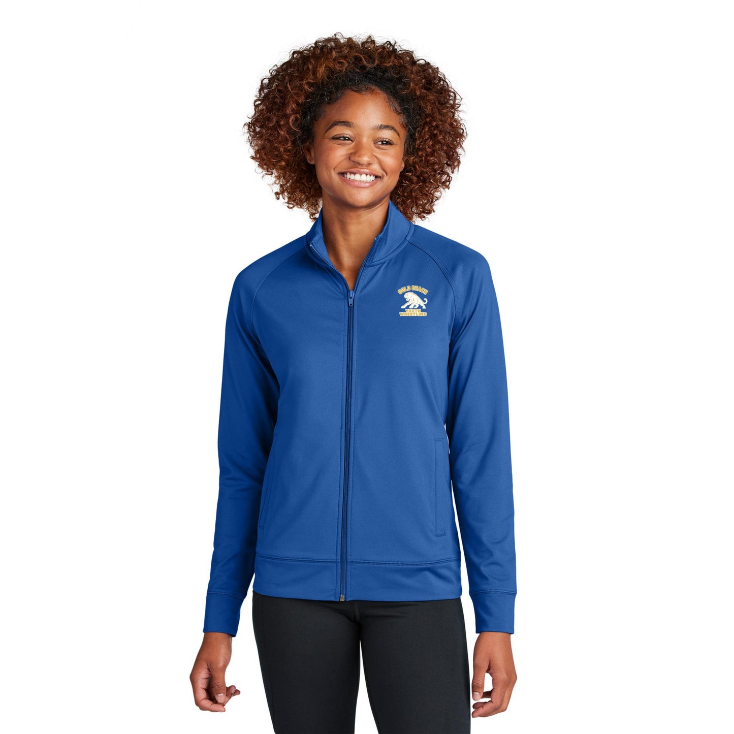Sport-Tek® Women's Sport-Wick® Stretch Full-Zip Cadet Jacket