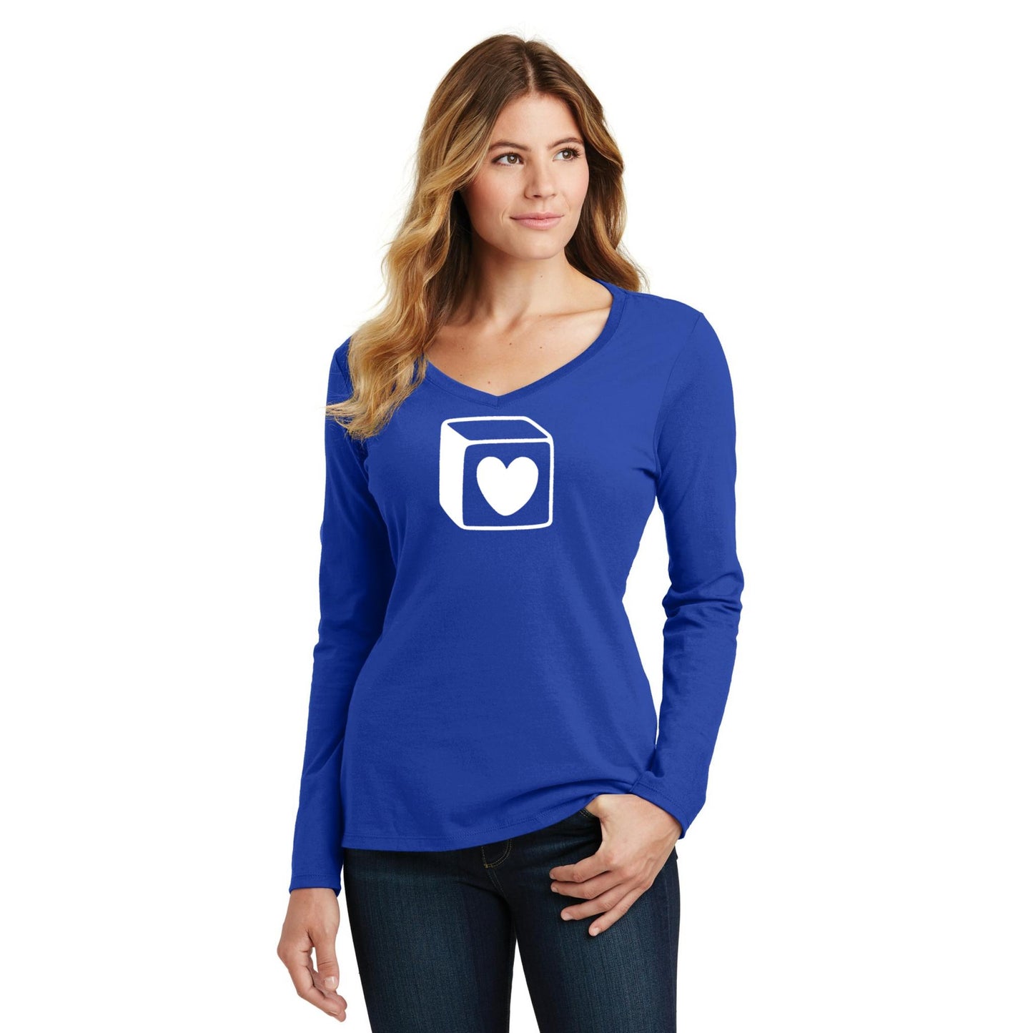 Women's Long Sleeve V-Neck Tee