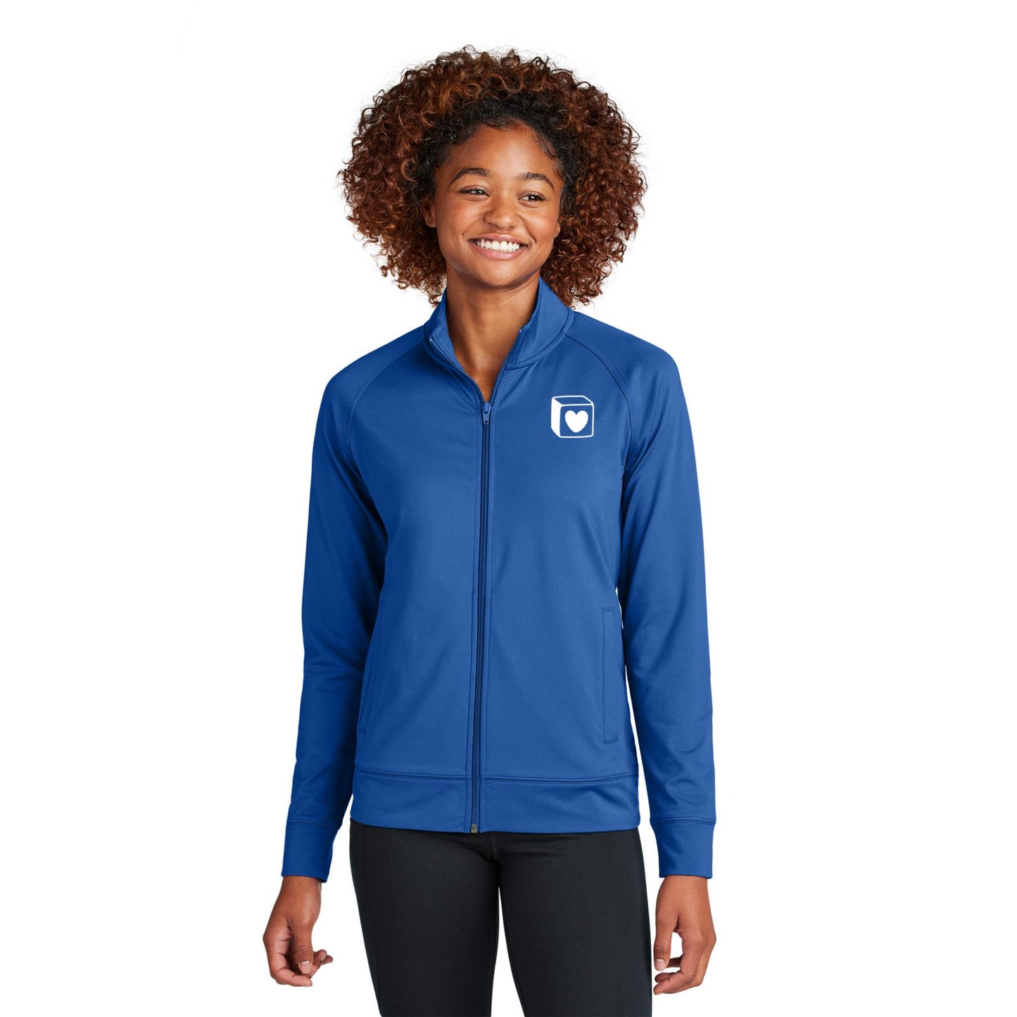 Sport-Tek® Women's Sport-Wick® Stretch Full-Zip Cadet Jacket