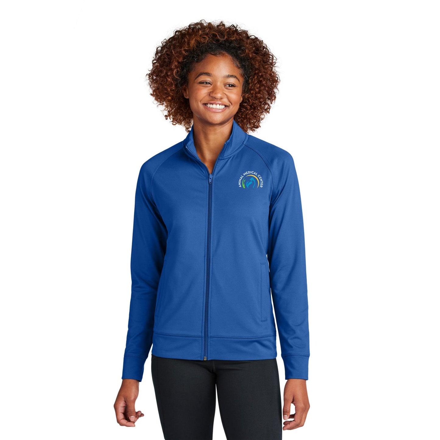 Sport-Tek® Women's Sport-Wick® Stretch Full-Zip Cadet Jacket