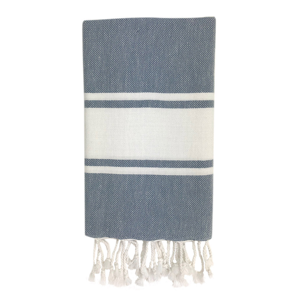 Essential Stripe Turkish Hand Towel by SLATE + SALT