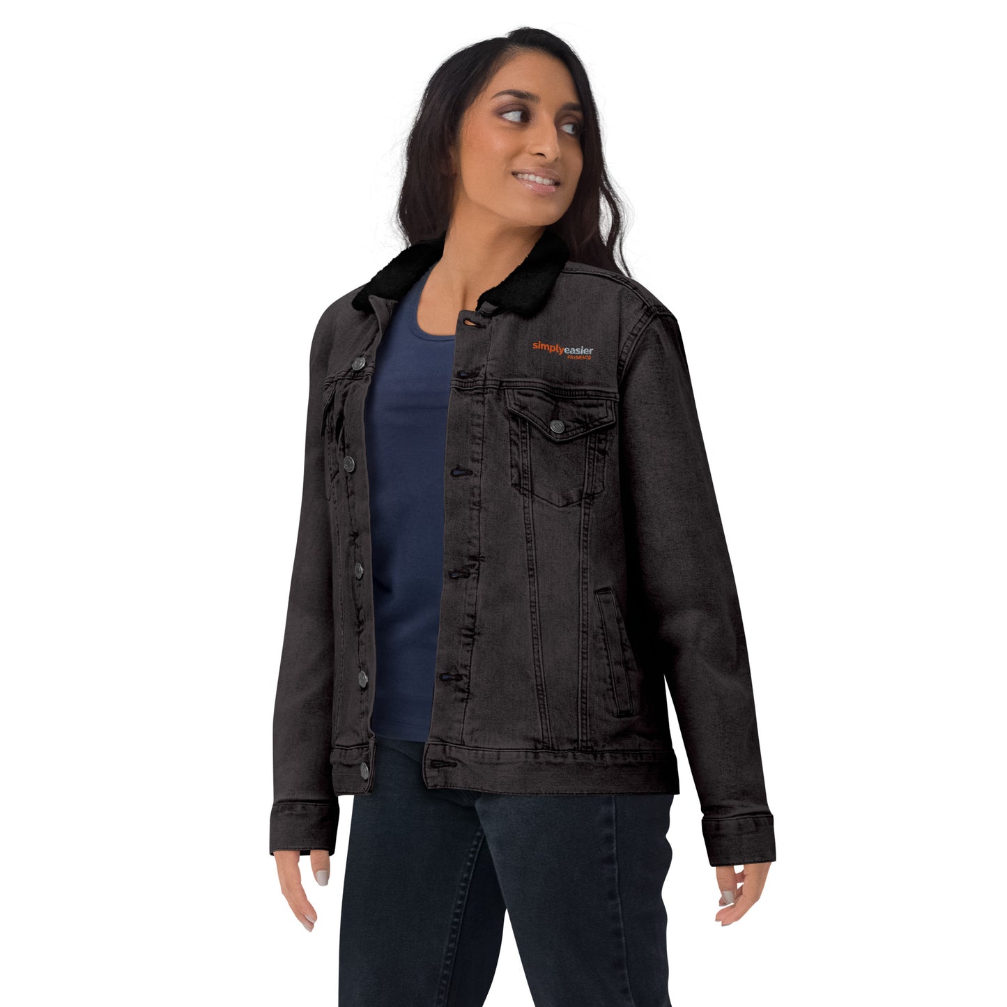 Unisex Denim Sherpa Jacket