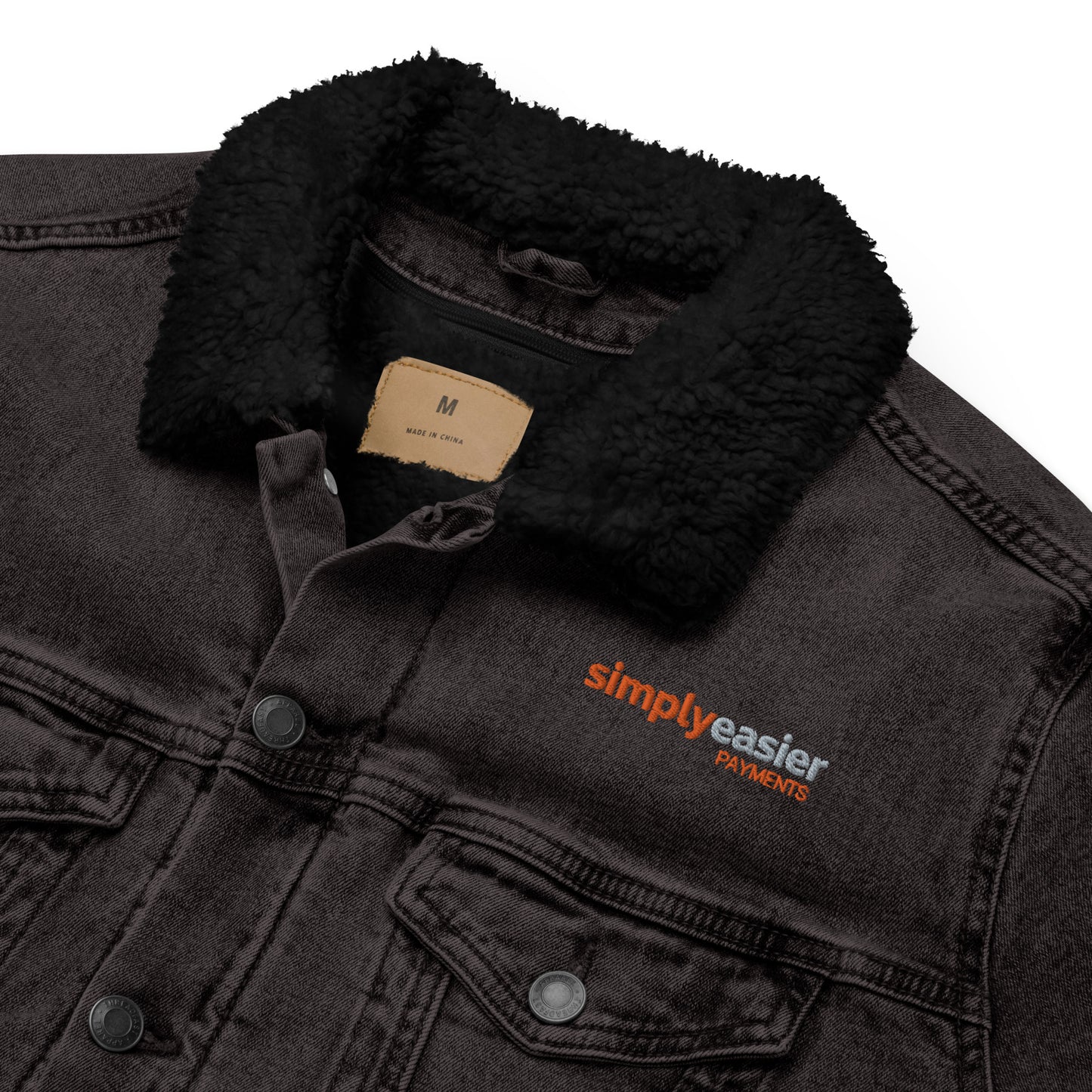 Unisex Denim Sherpa Jacket