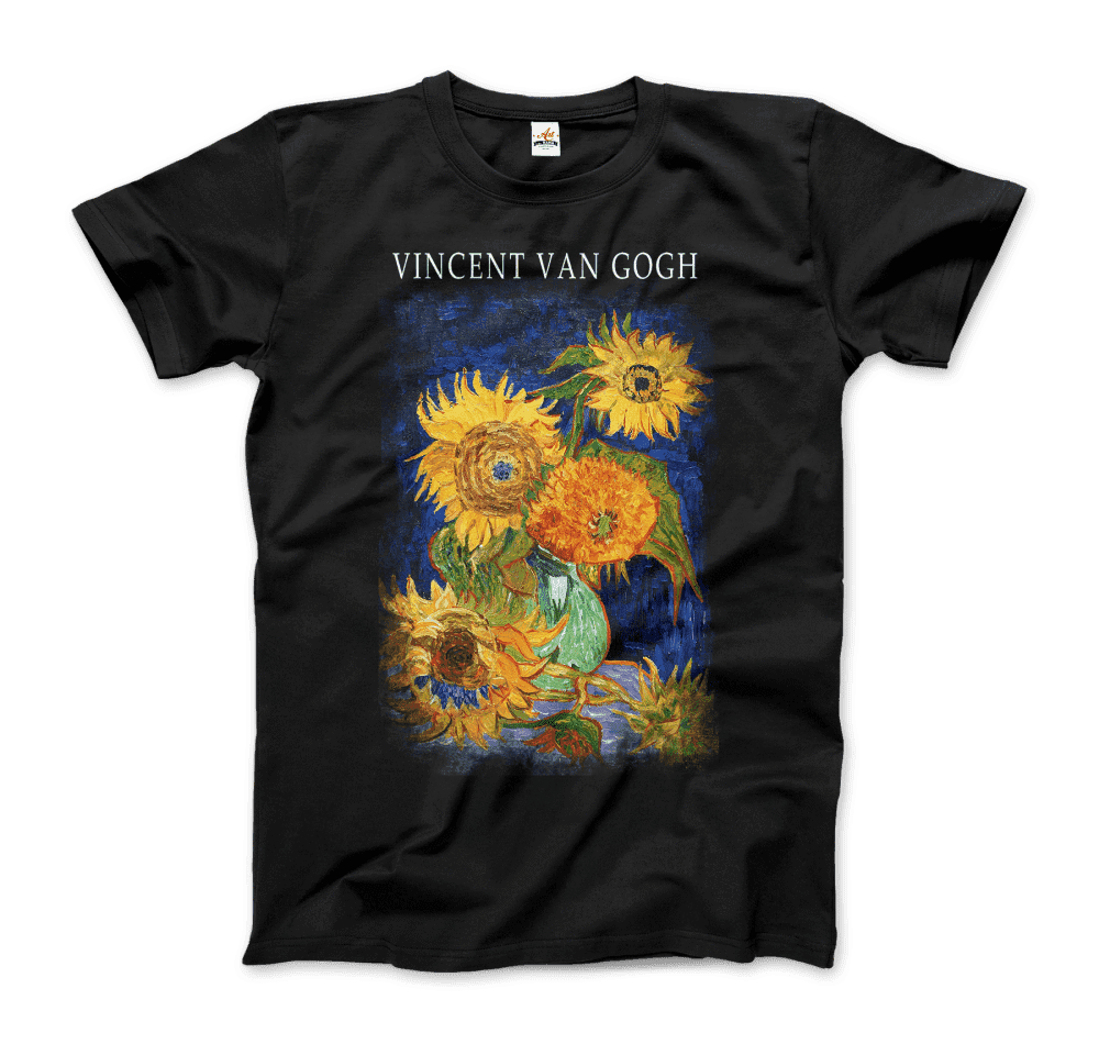 Van Gogh Five Sunflowers 1888, Artwork T-Shirt by Art-O-Rama Shop