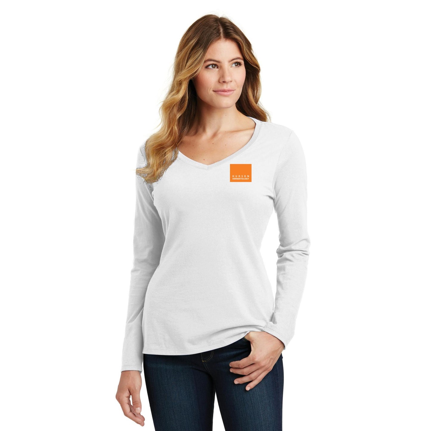 Women's Long Sleeve V-Neck Tee
