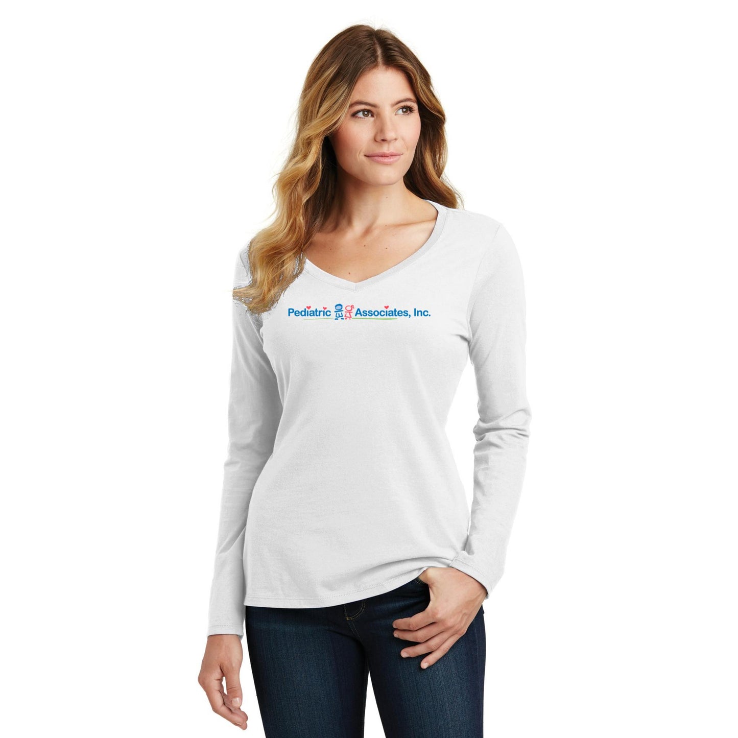 Women's Long Sleeve V-Neck Tee