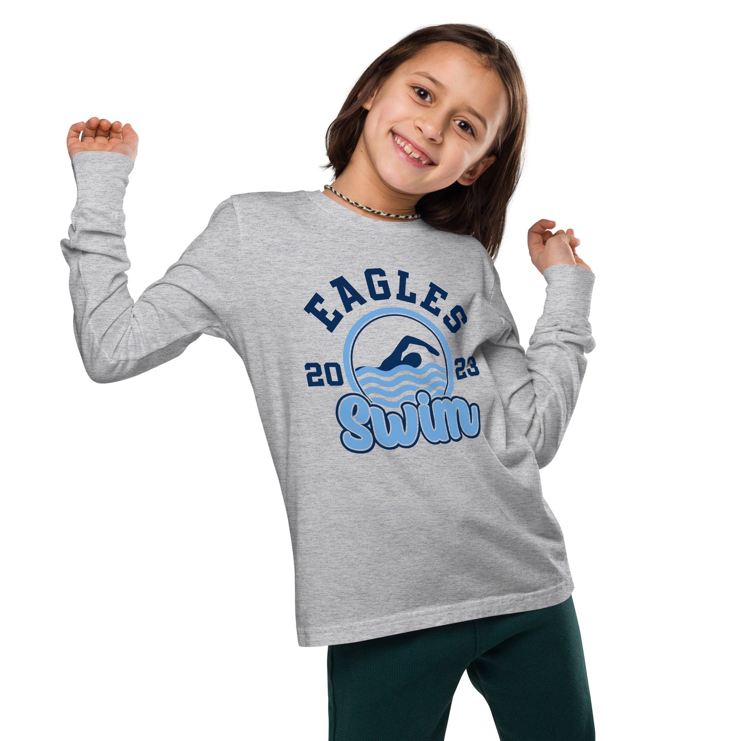 Swimming Youth Long Sleeve T-Shirt